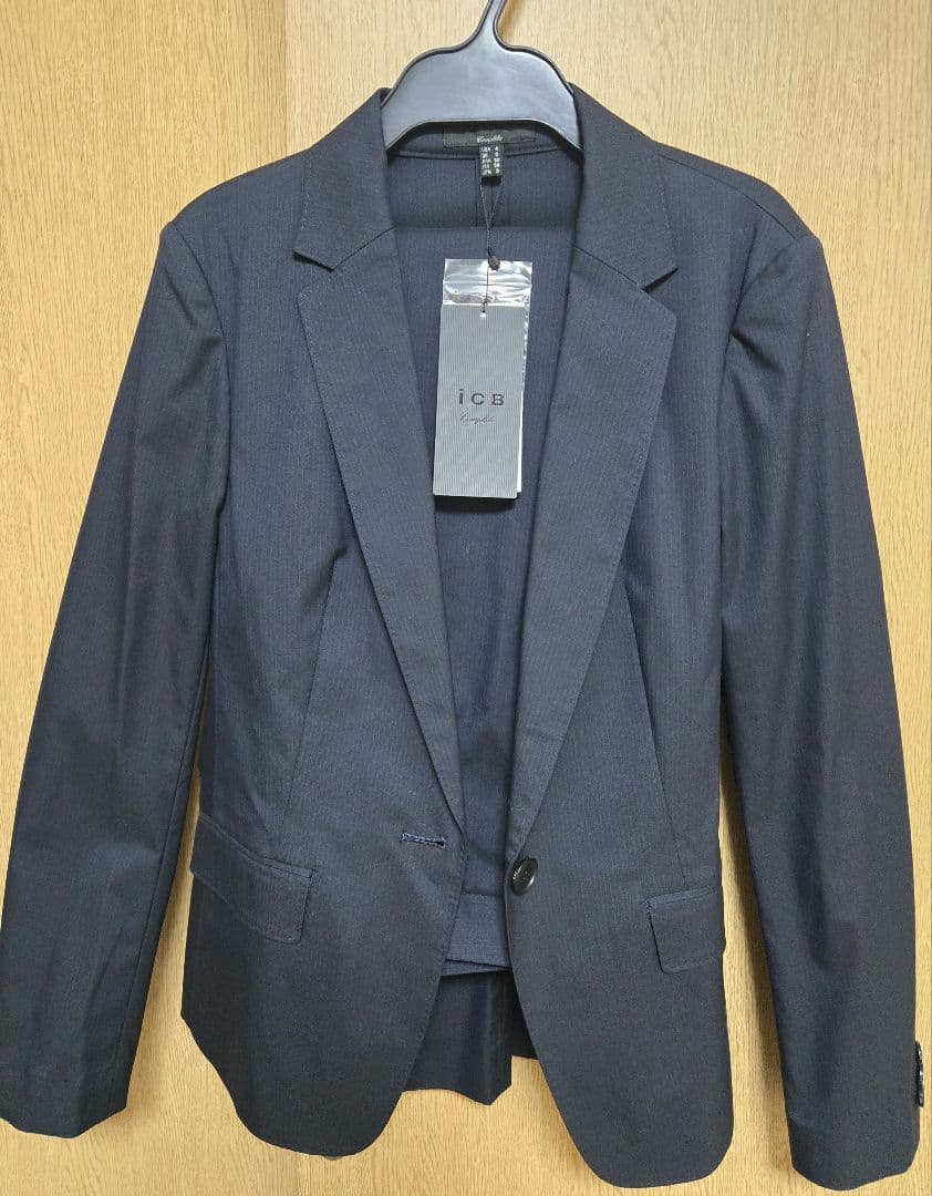 【タイムセール】icb パンツスーツセット　 ダークネイビー