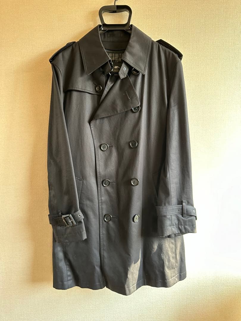 バーバリーブラックレーベル☆ギャバジントレンチコート