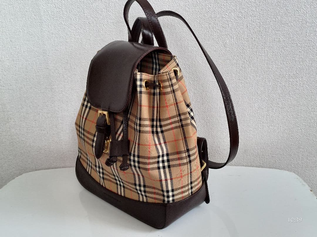 《超美品》バーバリー　リュック　BURBERRY　シャドウホース　ノバチェック