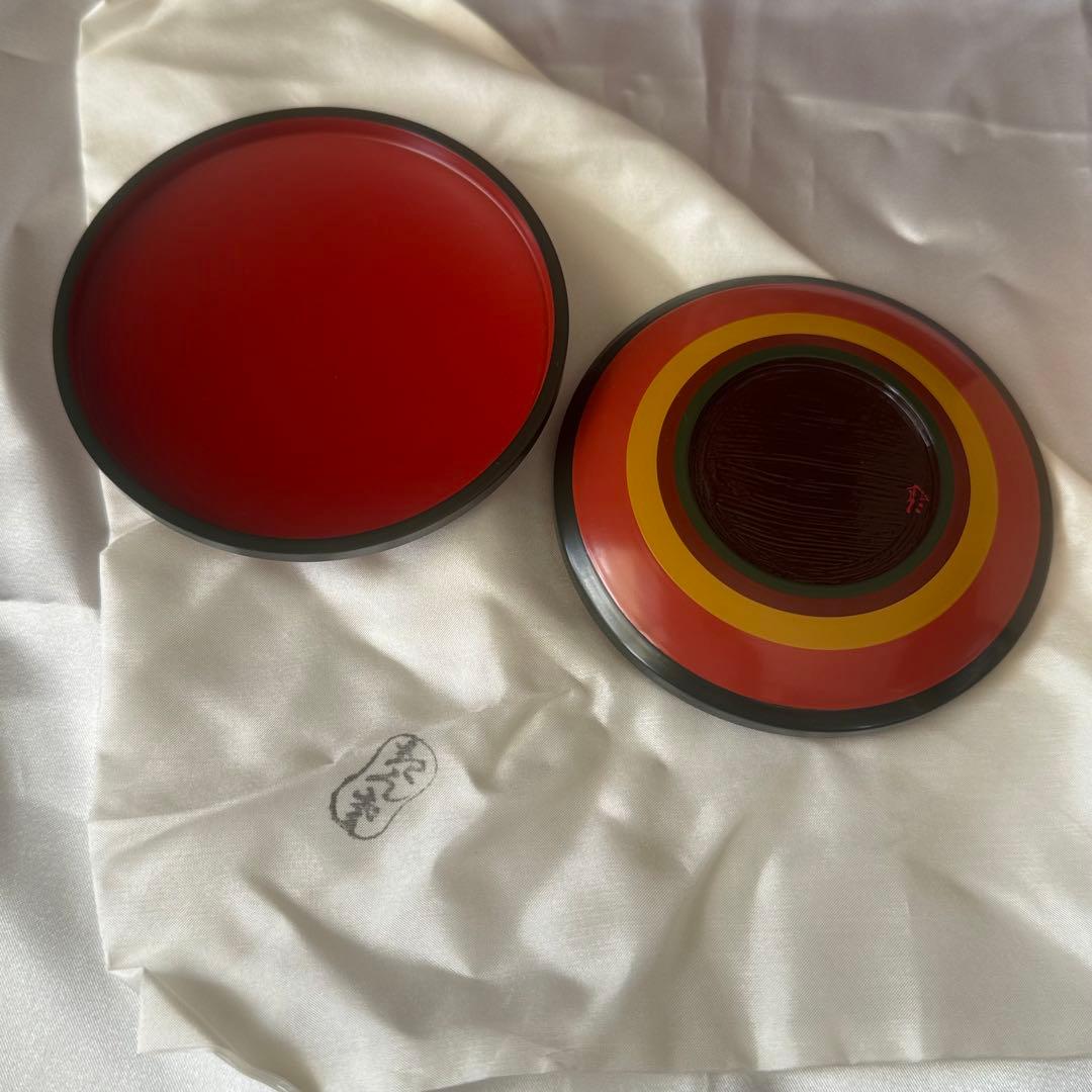 五代川端近左作/独楽塗/香合/茶道具