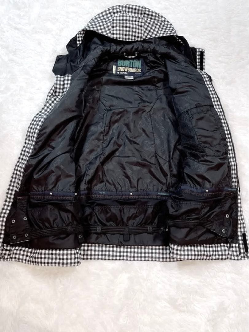 ばろん　美品BURTONスノーボードウェアLサイズ　ブラックウォッチ柄