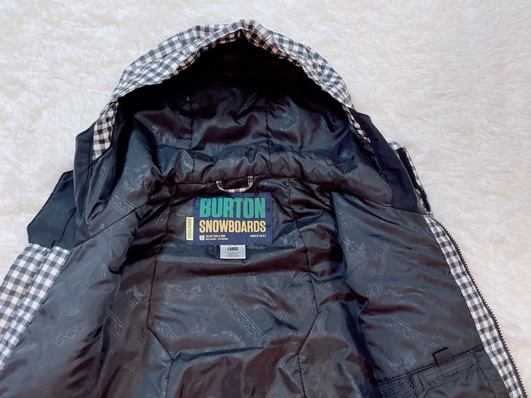 ばろん　美品BURTONスノーボードウェアLサイズ　ブラックウォッチ柄
