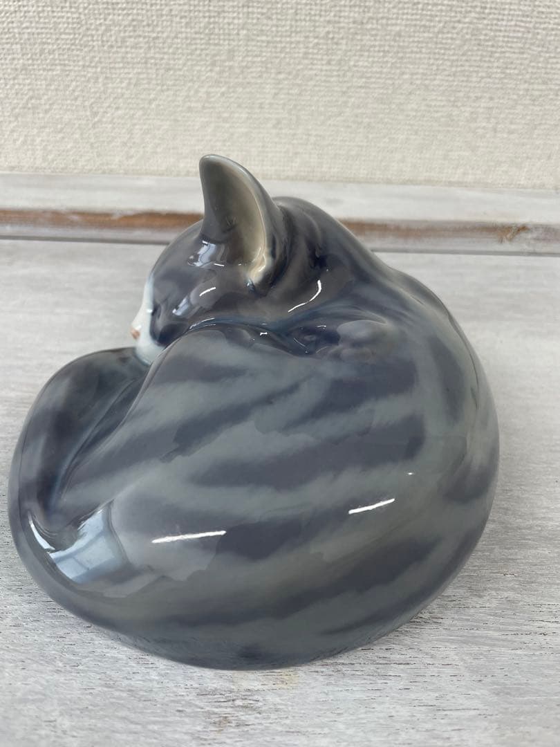 最終お値下げ　希少ロイヤルコペンハーゲン フィギュリン ねむり猫