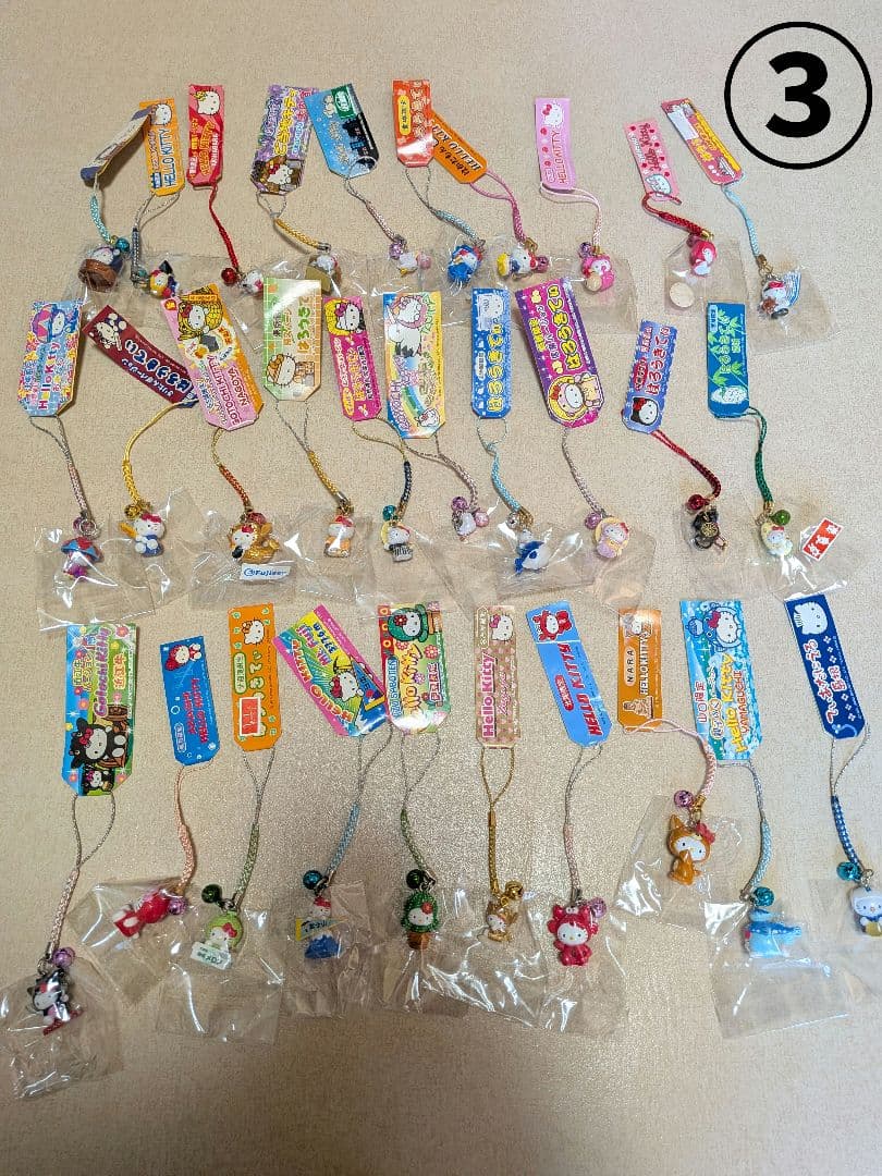 ご当地限定　キティ　根付　100個　レアあり