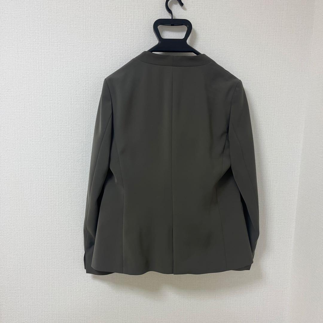 上下セットアップAOKI Oggiコラボ ダブルクロス ノーカラージャケット