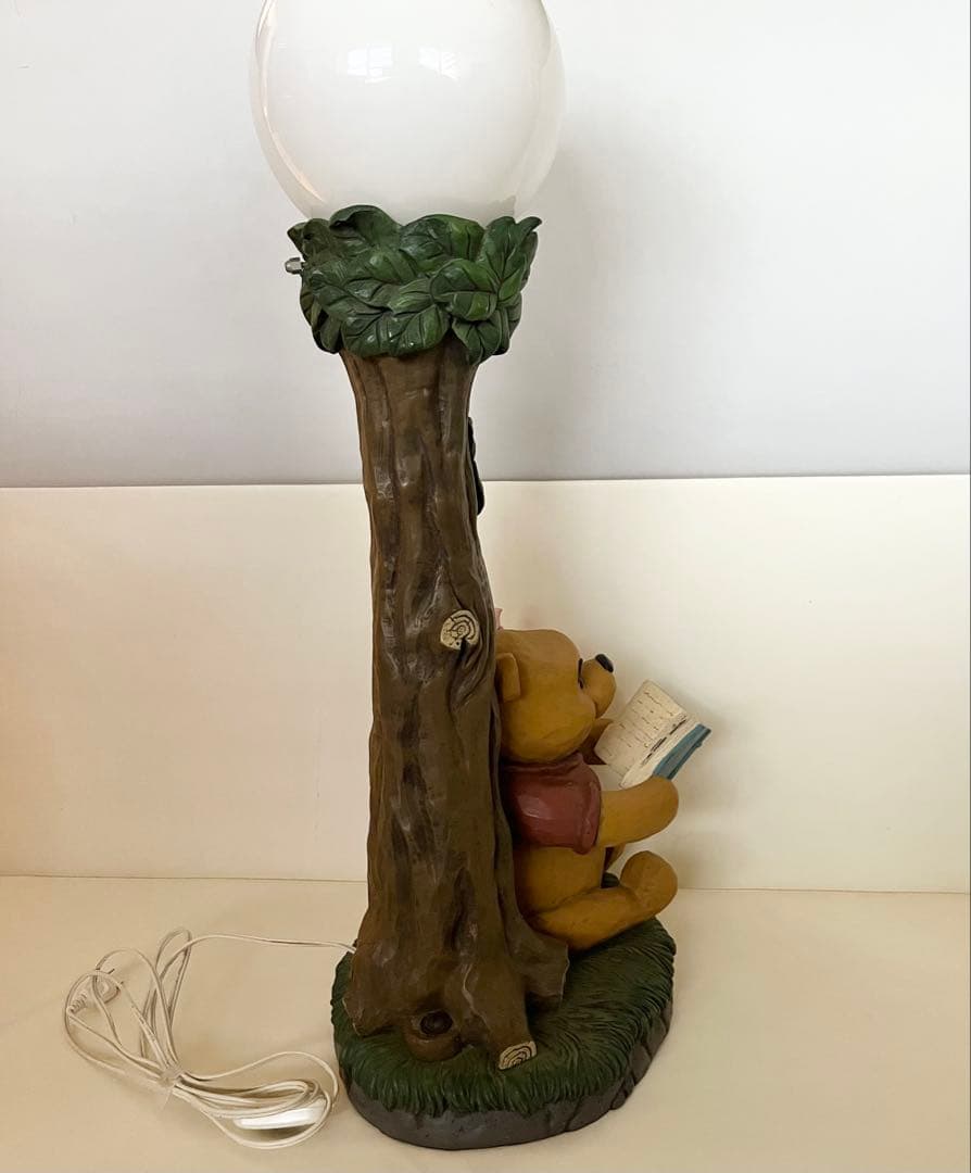 【Disney】プーさん ピグレット　陶磁器　スタンドライト　照明　キャラクター