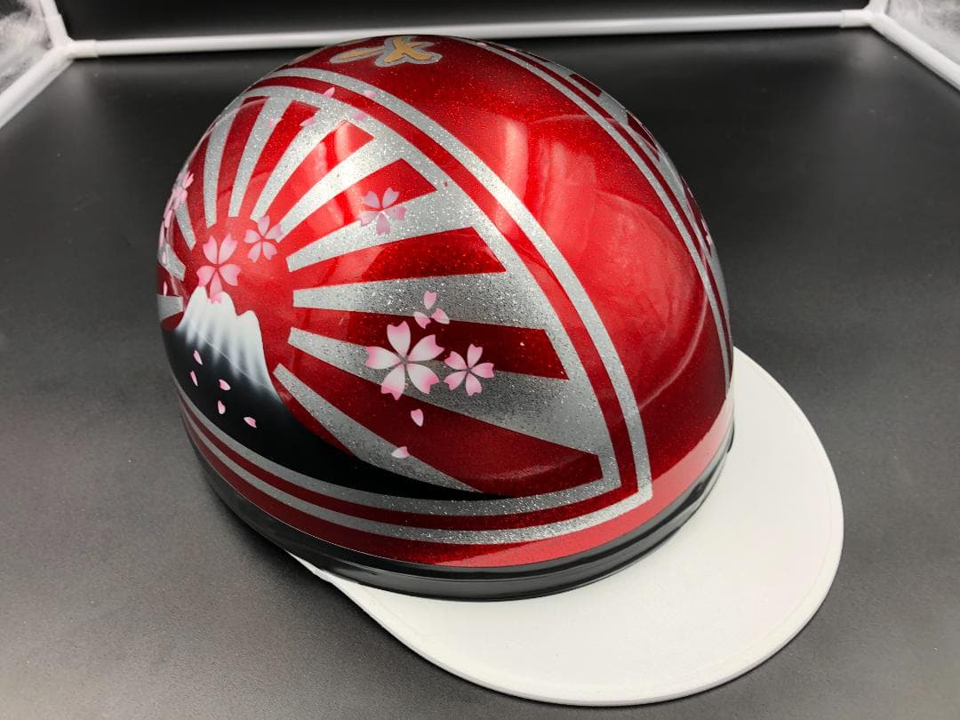 コルク半　カスタム　富士日章　キャンディレッド　ラメ　桜　高級クリヤ送料無料