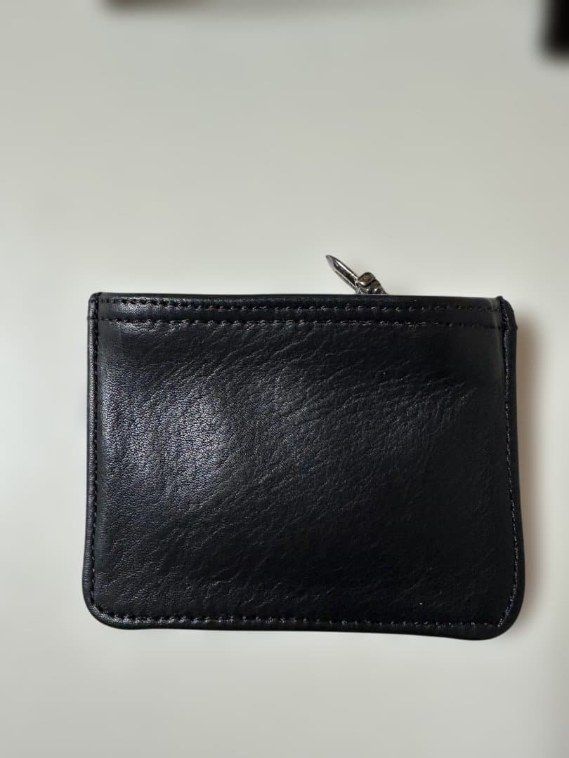 Chrome Hearts パース 3×4 ブラック ヘビーレザー