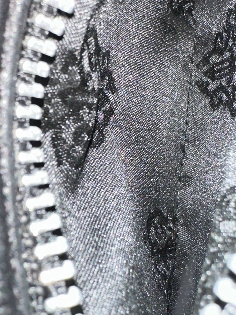 Chrome Hearts パース 3×4 ブラック ヘビーレザー