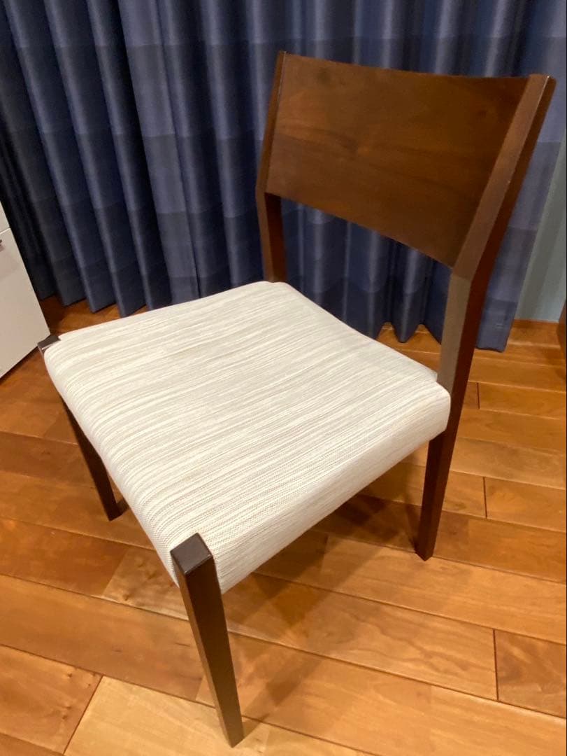 柏木工 ダイニングチェアー 椅子 1脚 ウォールナット 飛騨家具 北欧 頼メルA