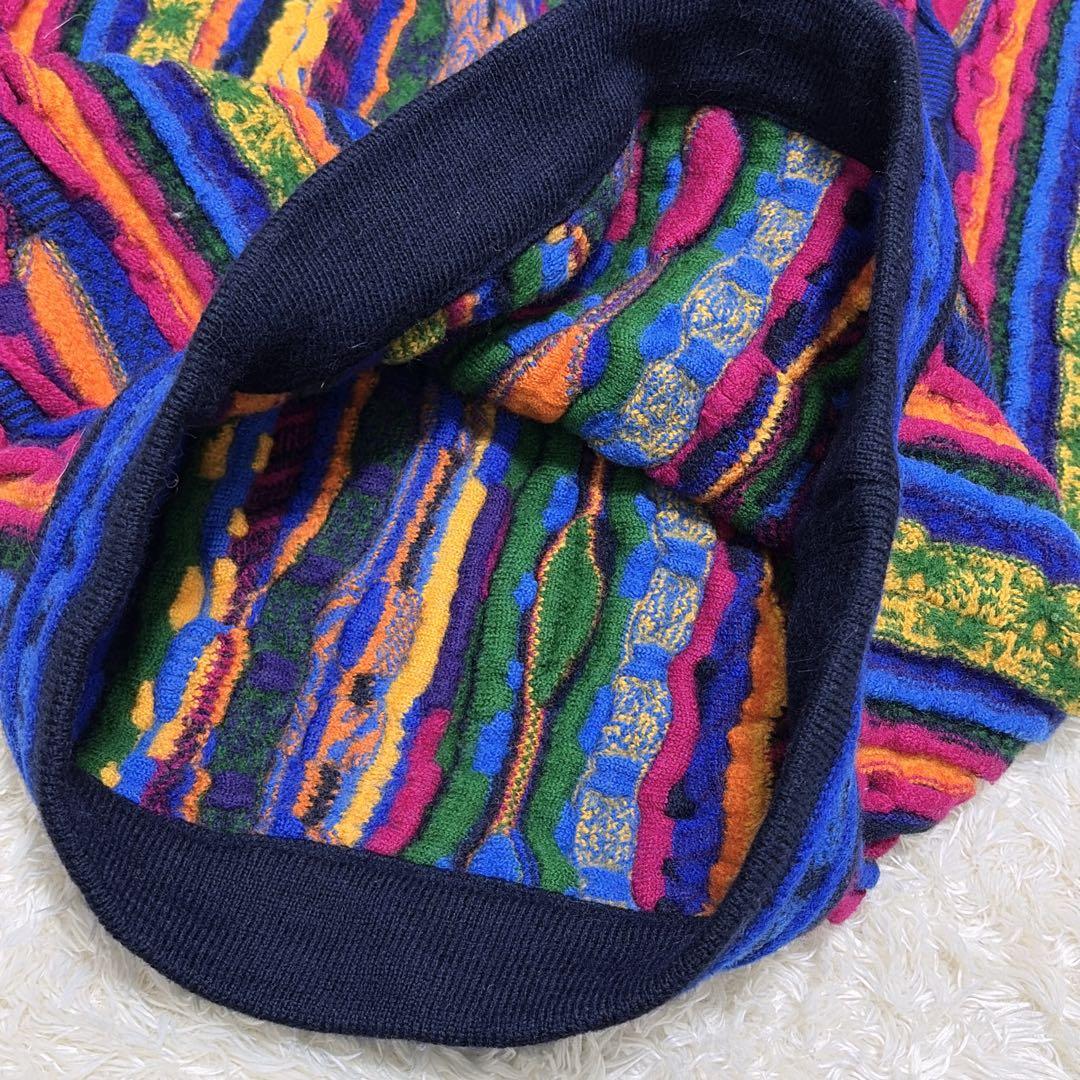 COOGI　クージー　3Dニット　ウール　マルチカラー　オーストラリア製 超厚手
