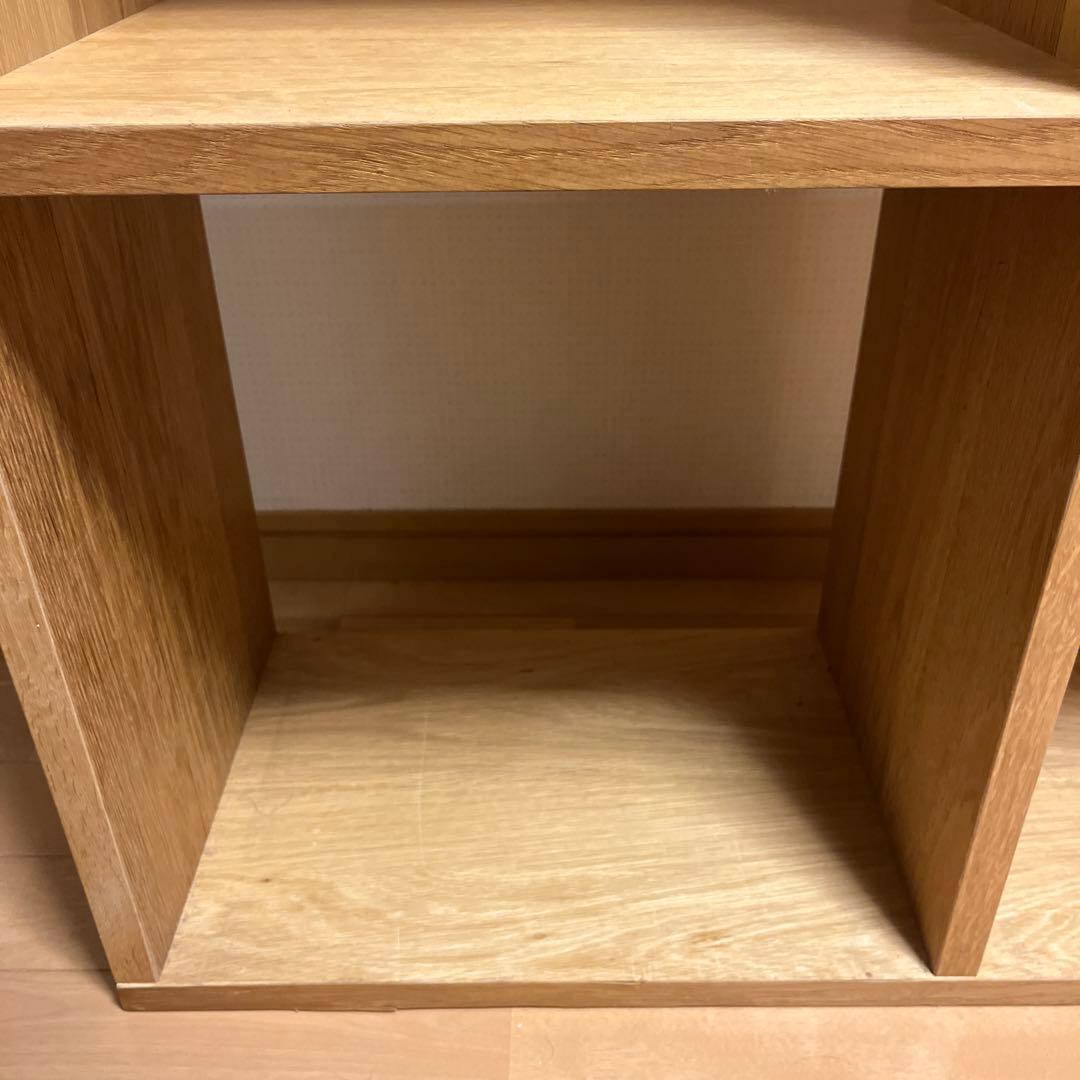 無印 美品 スタッキングシェルフセット・５段×２列・オーク材 muji