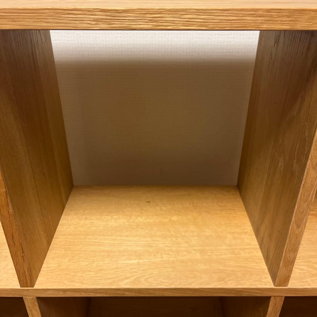 無印 美品 スタッキングシェルフセット・５段×２列・オーク材 muji
