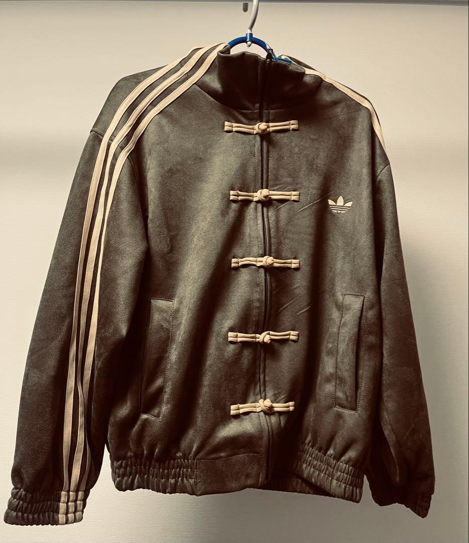 L adidas originals スエード トラックジャケット 緑