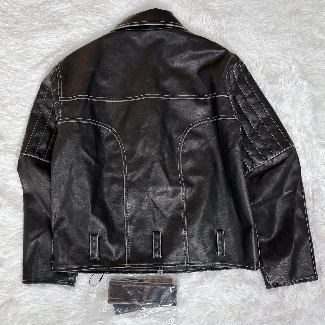 【新品未使用タグ付き】LAGUA GEM レザージャケット　ヴィンテージ仕様