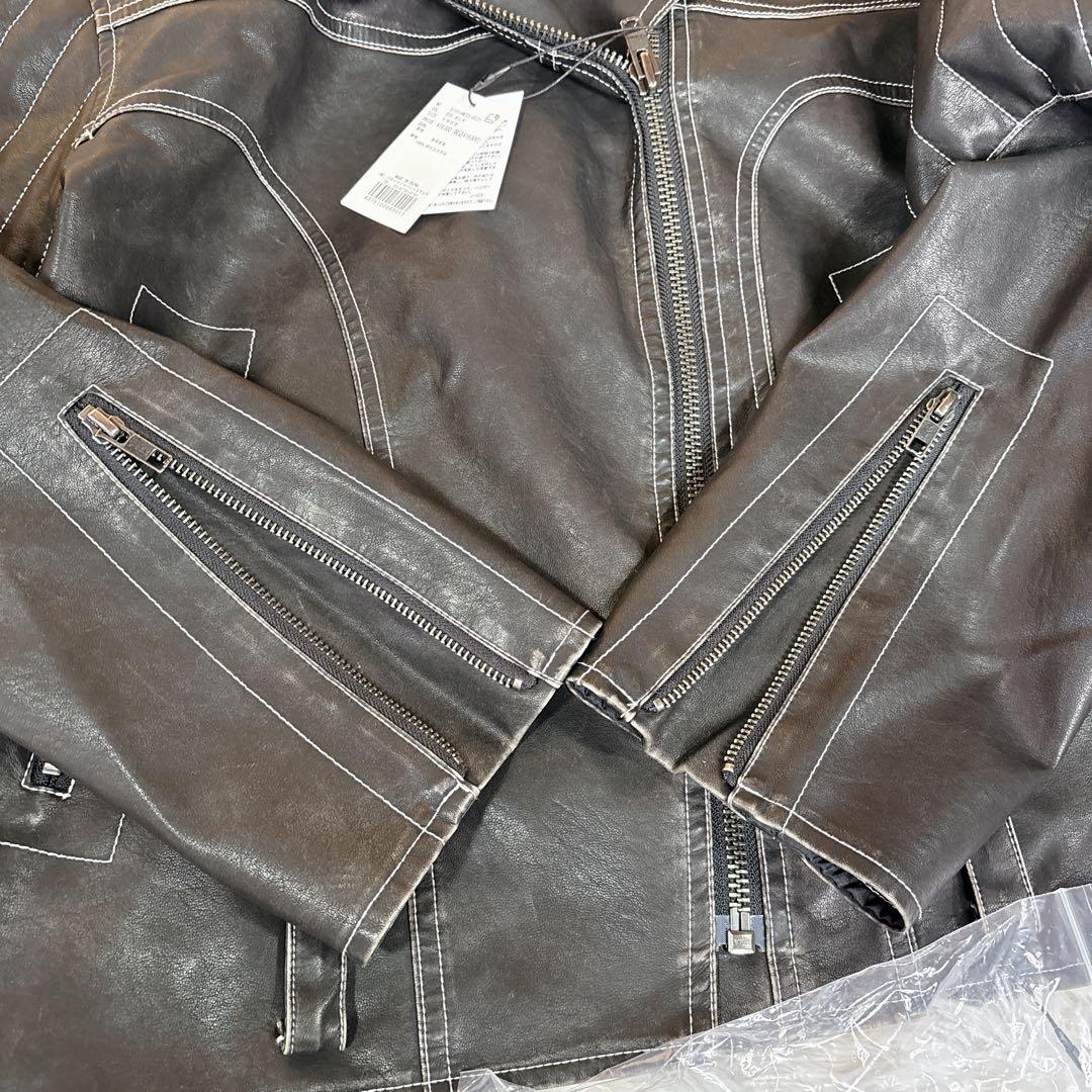 【新品未使用タグ付き】LAGUA GEM レザージャケット　ヴィンテージ仕様