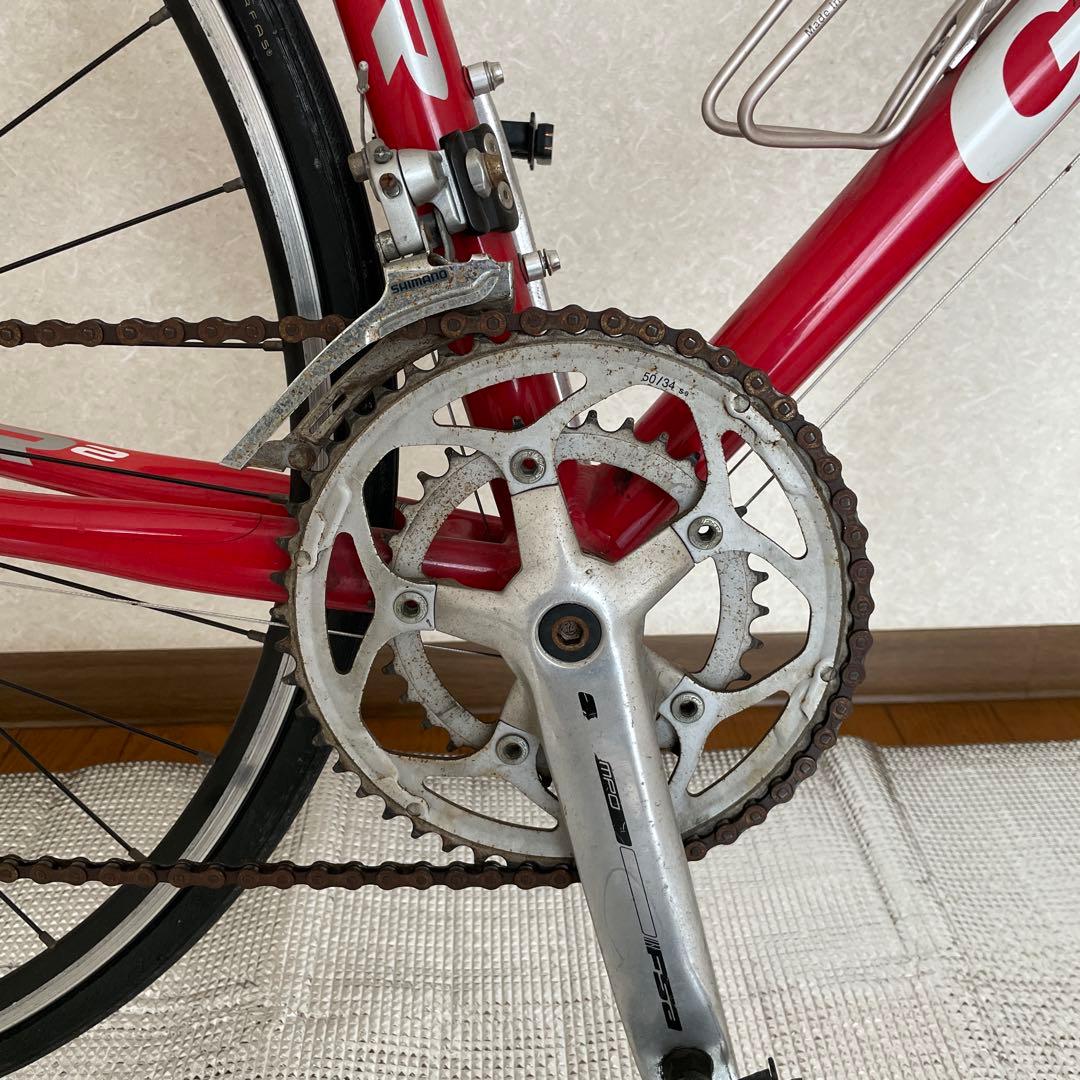 GIANT レッド ロードバイク SHIMANO