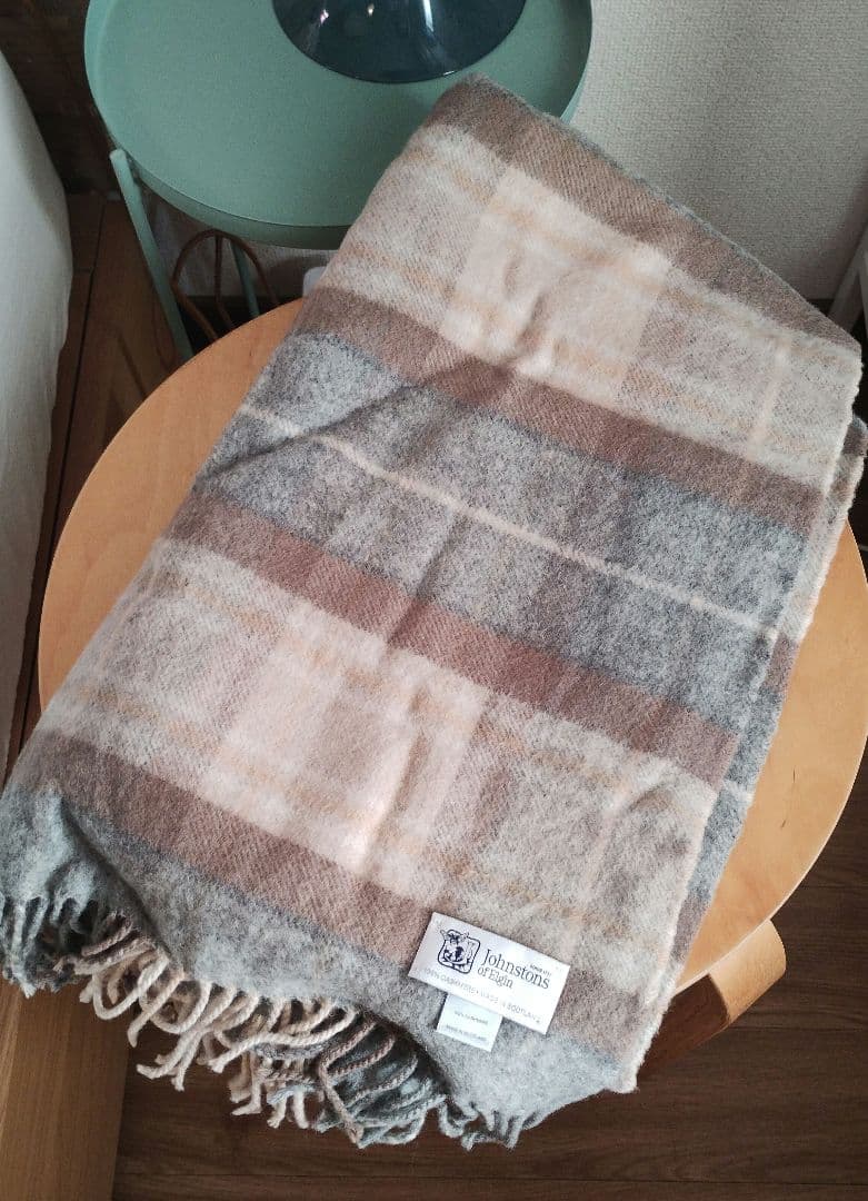 ジョンストンズ カシミヤ100% 大中判ストール