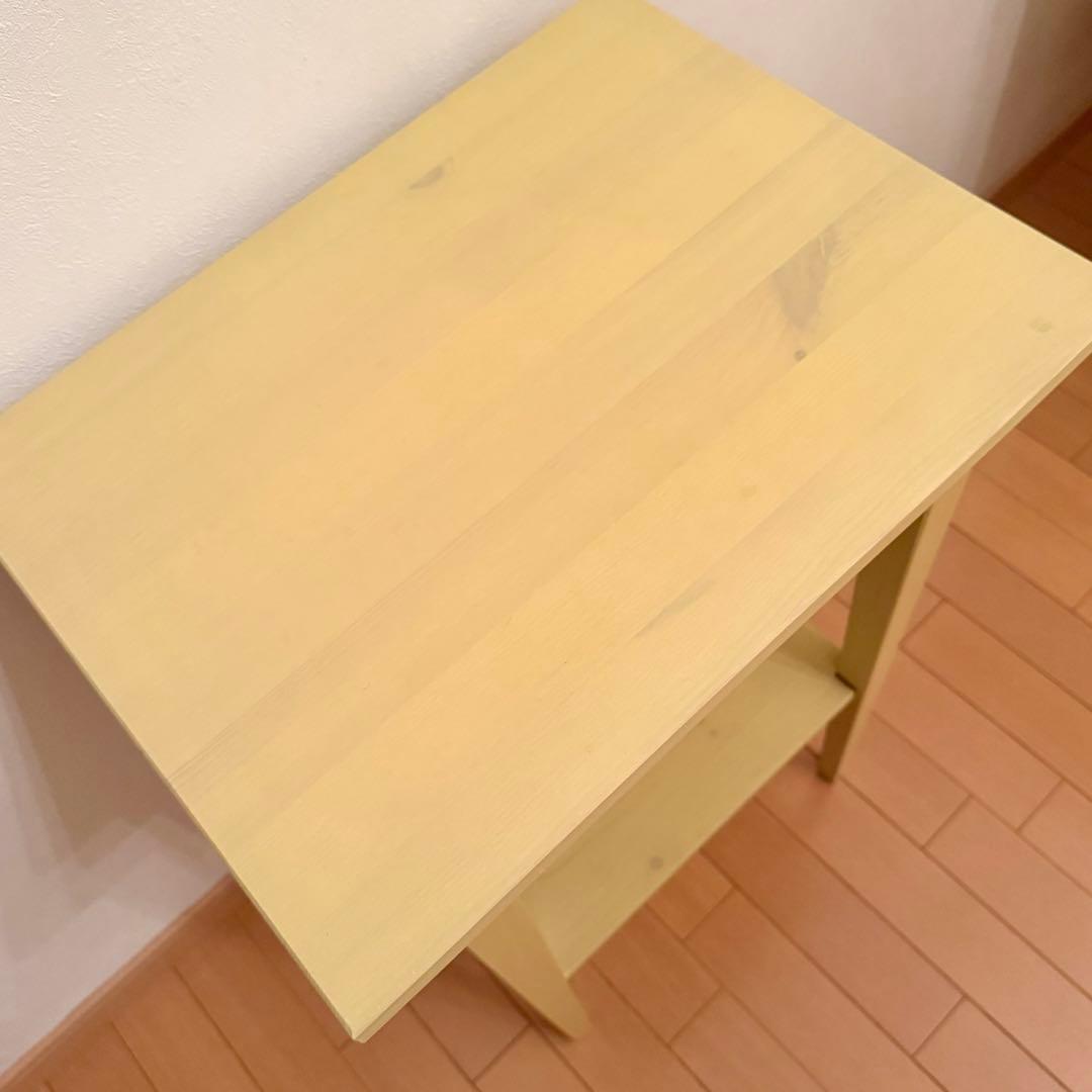 ② IKEA HEMNES イケア ヘムネス サイドテーブル イエロー