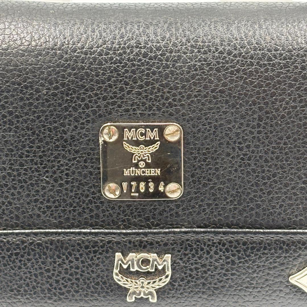 MCM ブラック 三つ折り財布