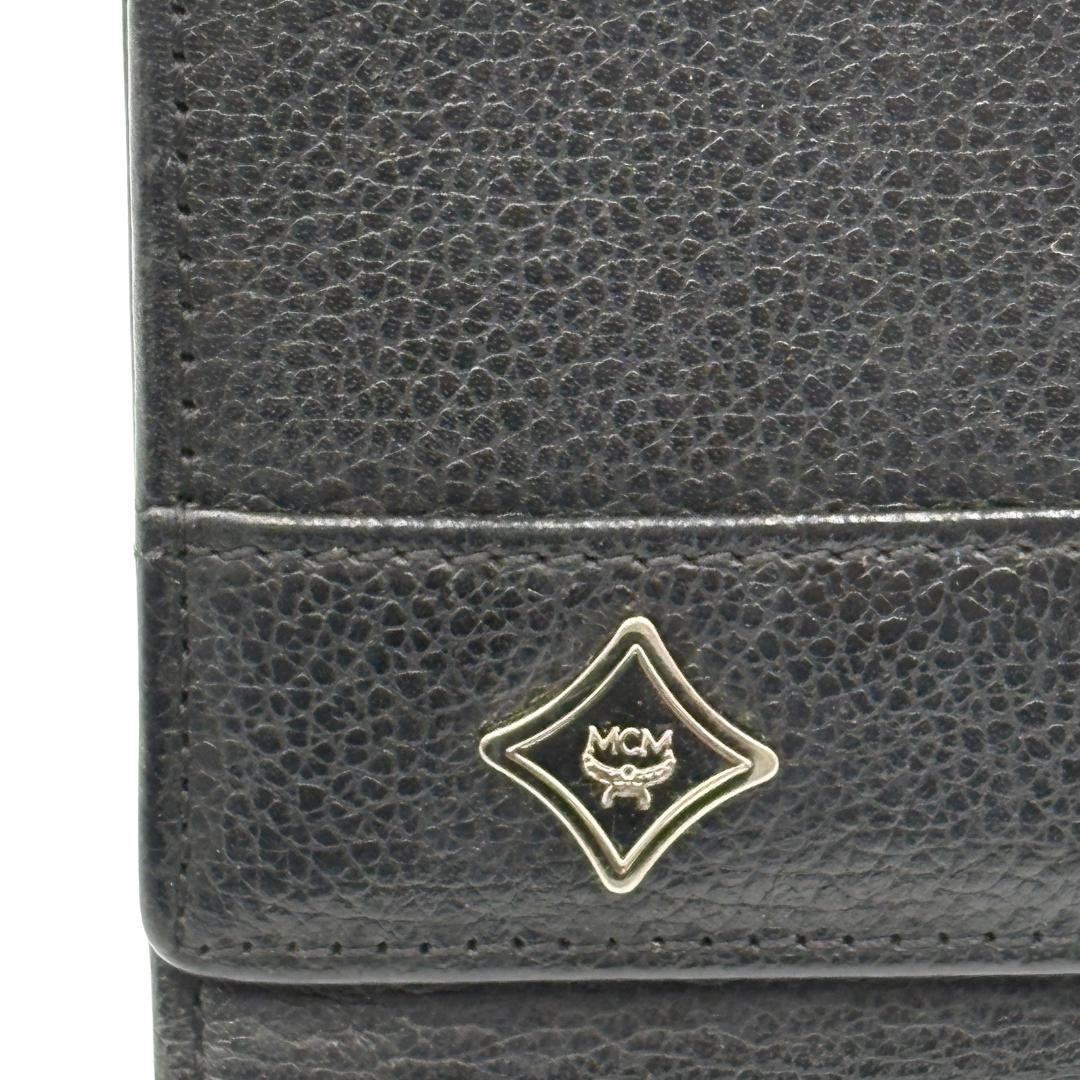 MCM ブラック 三つ折り財布
