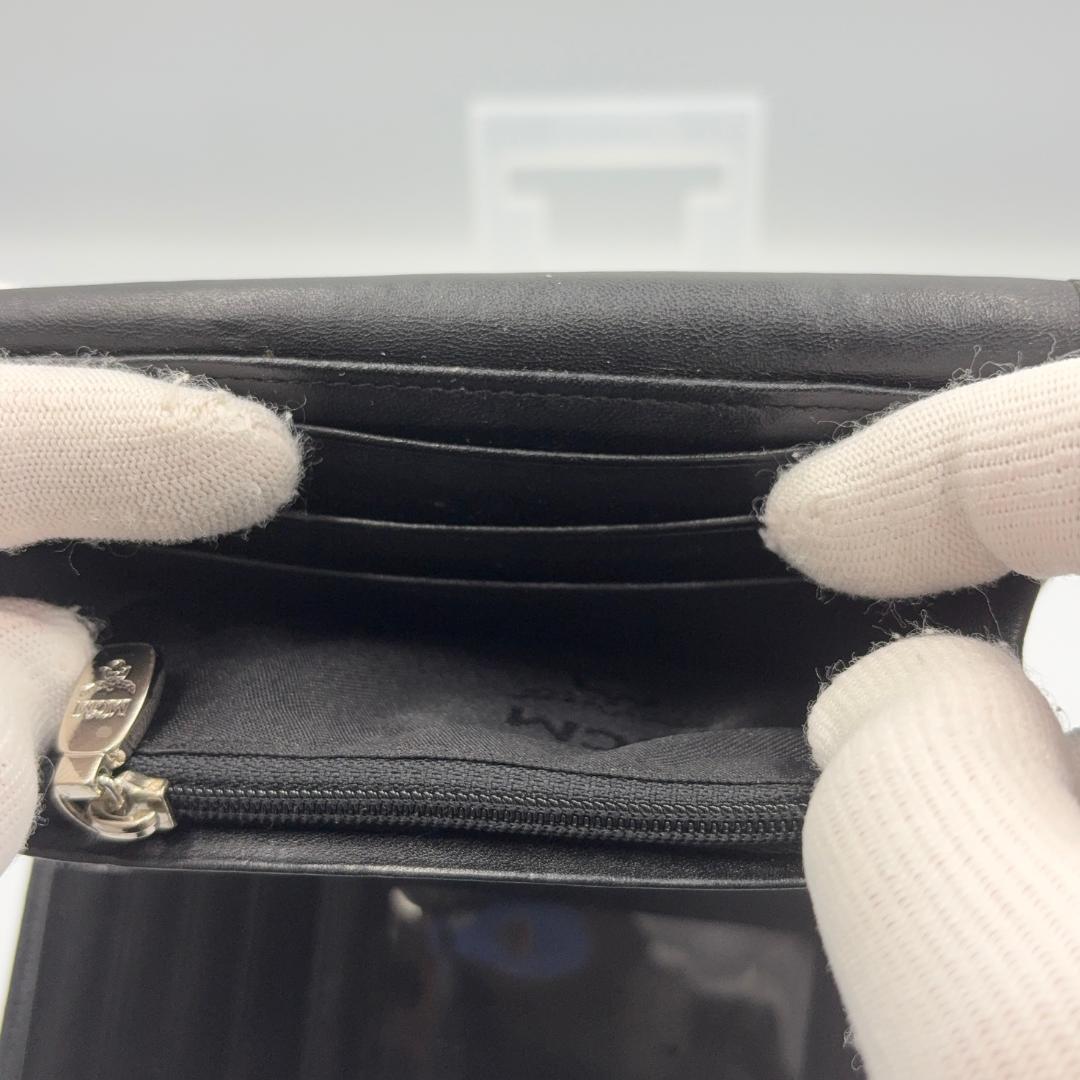 MCM ブラック 三つ折り財布