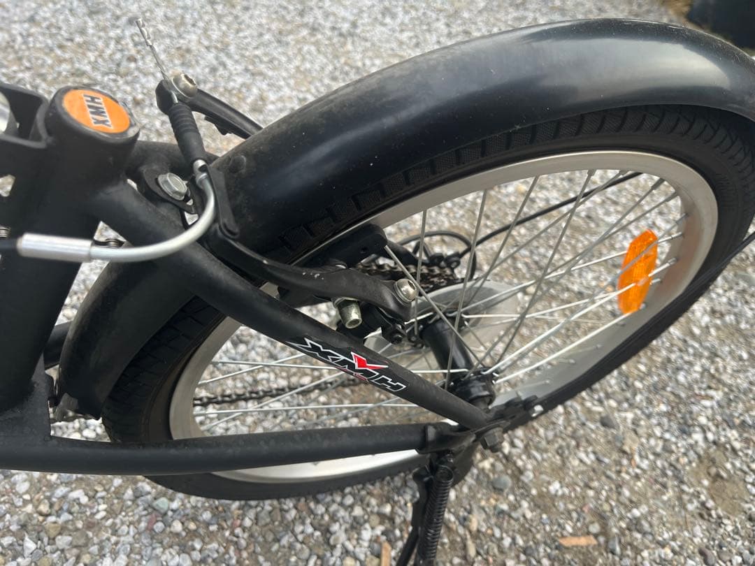 折りたたみ自転車 ブラック フロントサスペンション付き　直接引き取り