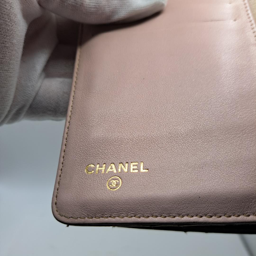u*o様 CHANEL　ワイルドステッチ　ゴールド 　二つ折り財布　長財布　財布