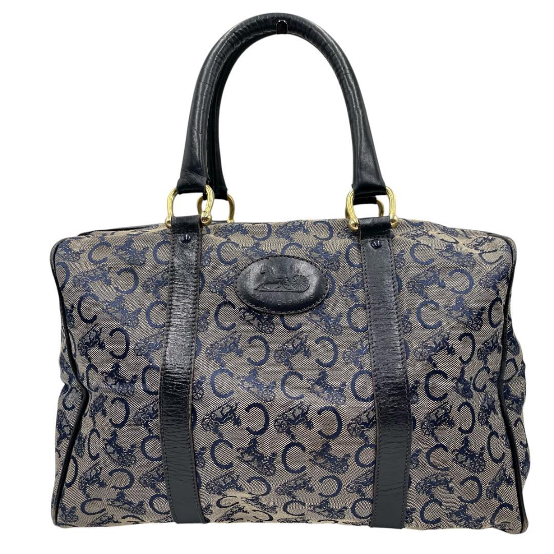 CELINE Cマカダム ハンドバッグ ミニボストンバッグ ヴィンテージ