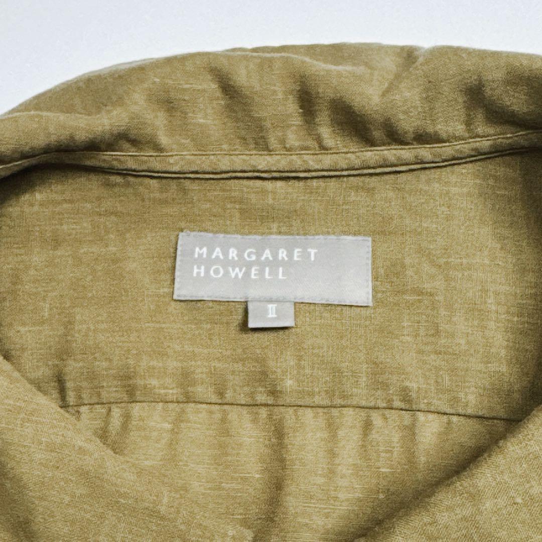 【美品】マーガレットハウエル　リネンブラウス　プルオーバー　Ⅱ
