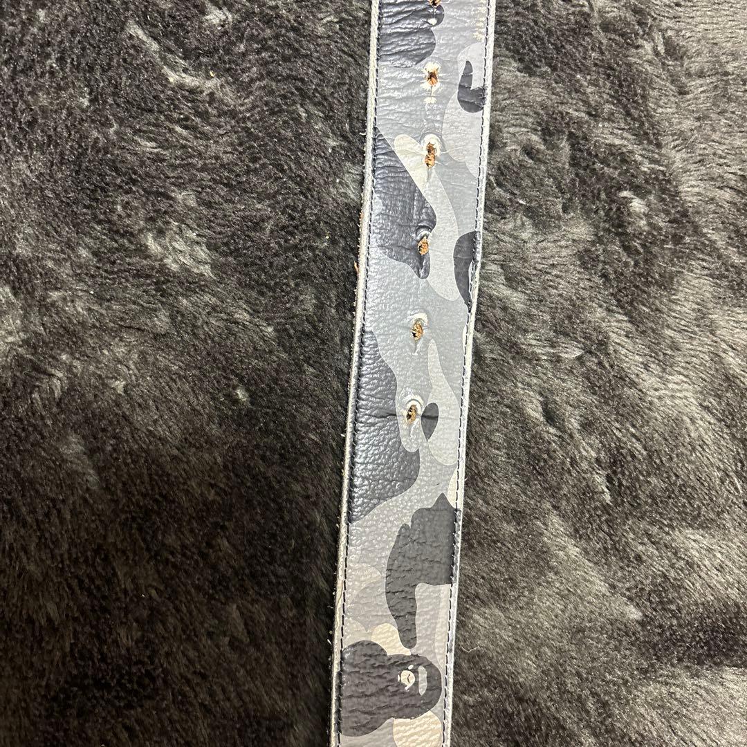 BAPE カモフラージュ メタルバックルベルト M