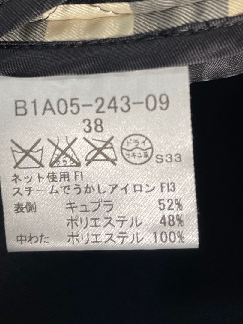 BURBERRY ダッフルコート 38 ブラック