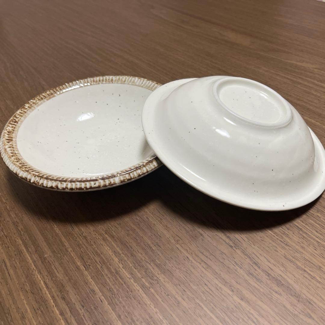 美濃焼　錆粉引渕十草　食器12枚セット