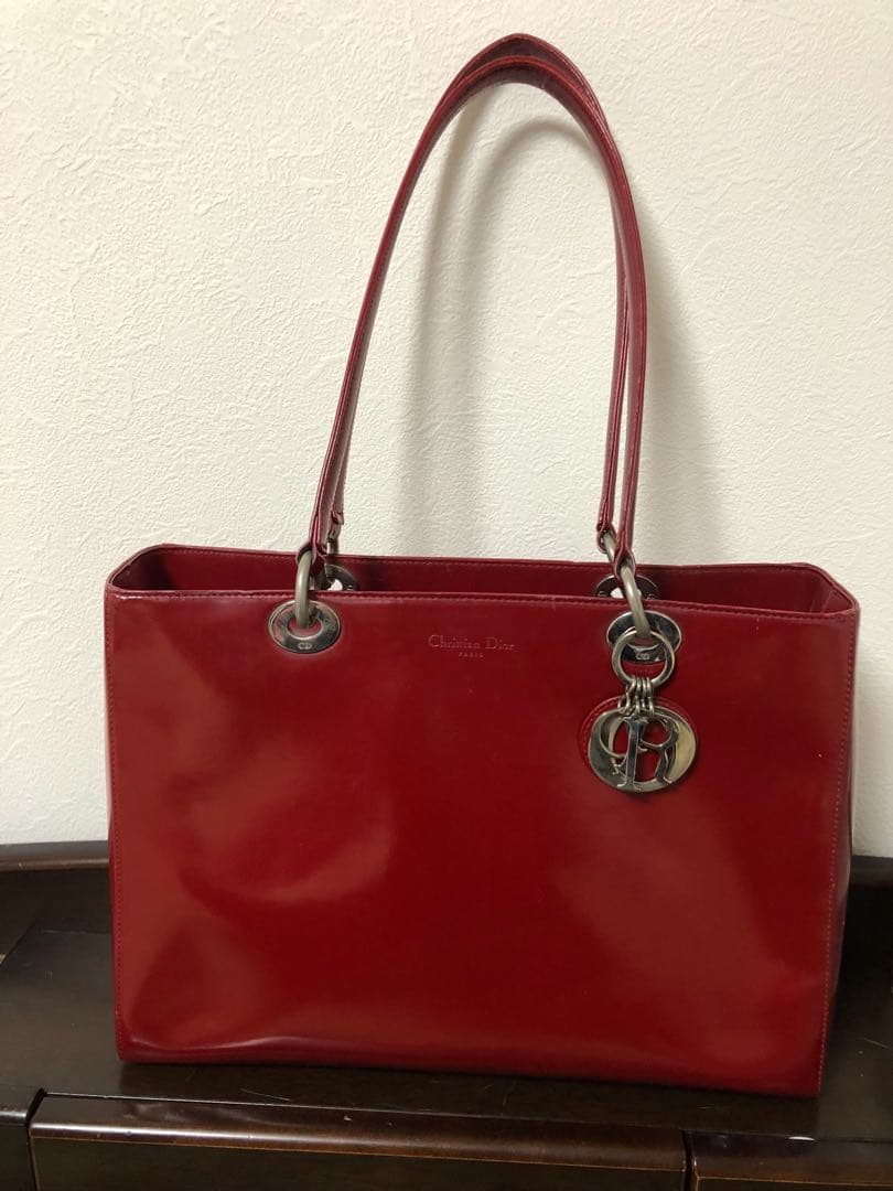 早い勝ち正規品Christian Dior カナージュ 赤ラージ
