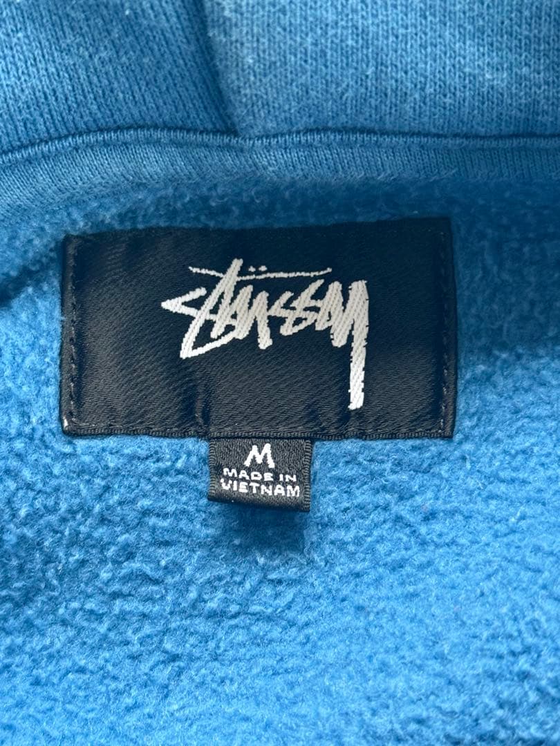 STÜSSY SPORT ジップアップフーディ ブルー