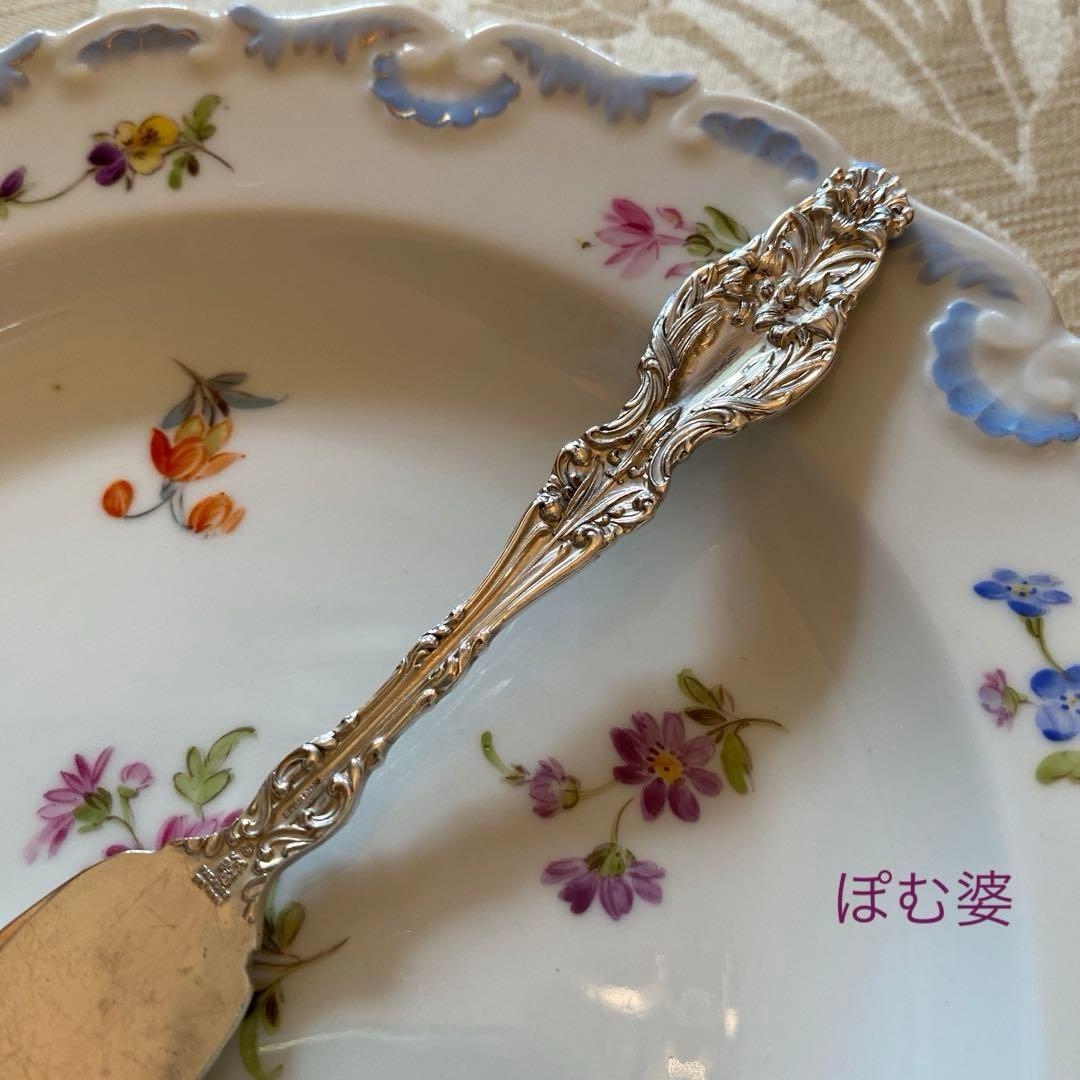 【Whiting ホワイティング】純銀／バターナイフ「Lily」モノグラム無し