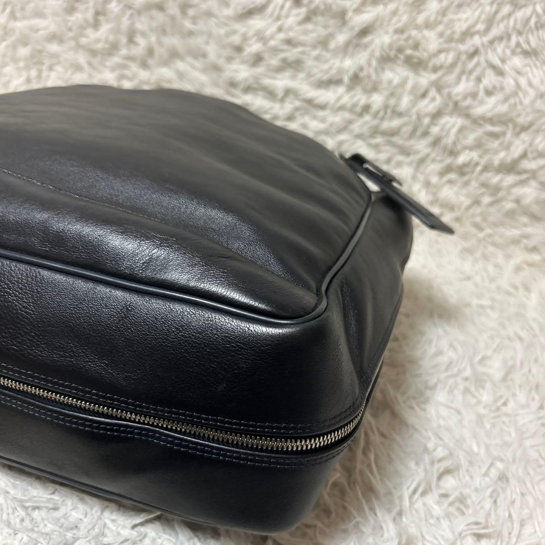 未使用級✨dunhill トラベラー オールレザー トートバッグ 大容量 黒