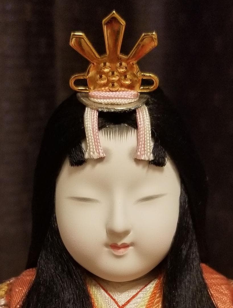 【未使用/超美品】真多呂作　雅吉兆雛親王飾り　玉台・桐箱付き★雛人形に是非！
