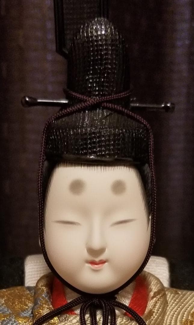 【未使用/超美品】真多呂作　雅吉兆雛親王飾り　玉台・桐箱付き★雛人形に是非！