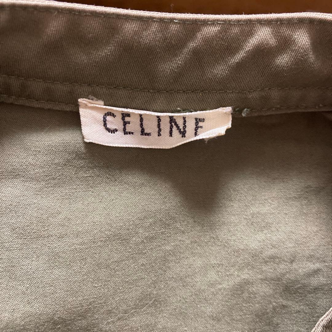 CÉLINE セリーヌ　フィービィー期ミリタリー風半袖シャツ　送料込み