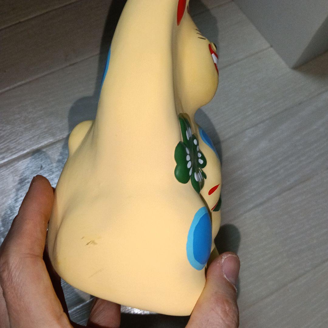 湯布院　工房輪葉葉　黄色招き猫大