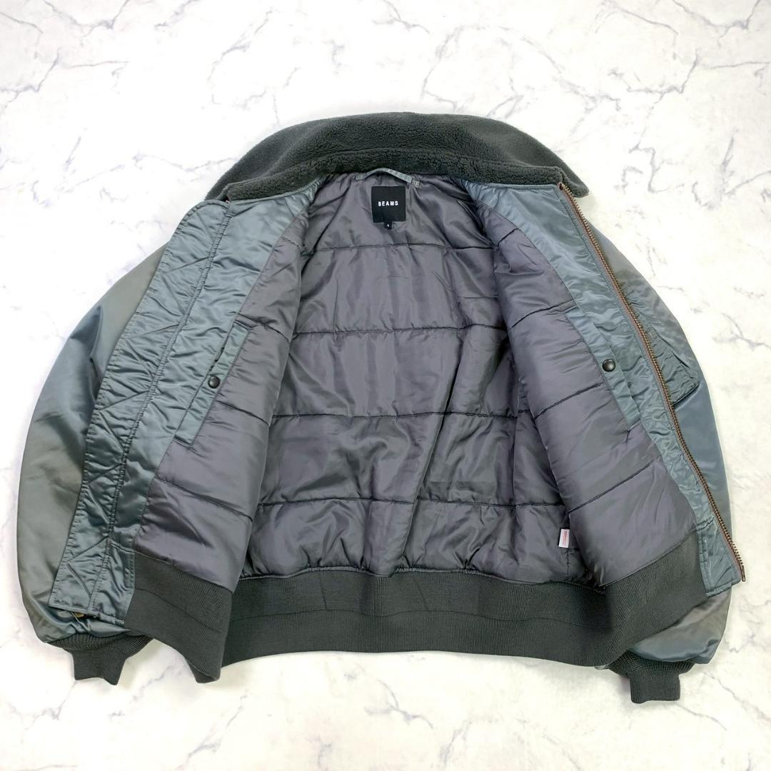 美品★ BEAMS ワイドショートフィット B-15 ジャケット L　E051