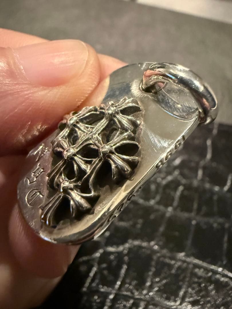 ✨美品✨CHROME HEARTSレイズドセメタリードッグタグ 1998 NYC