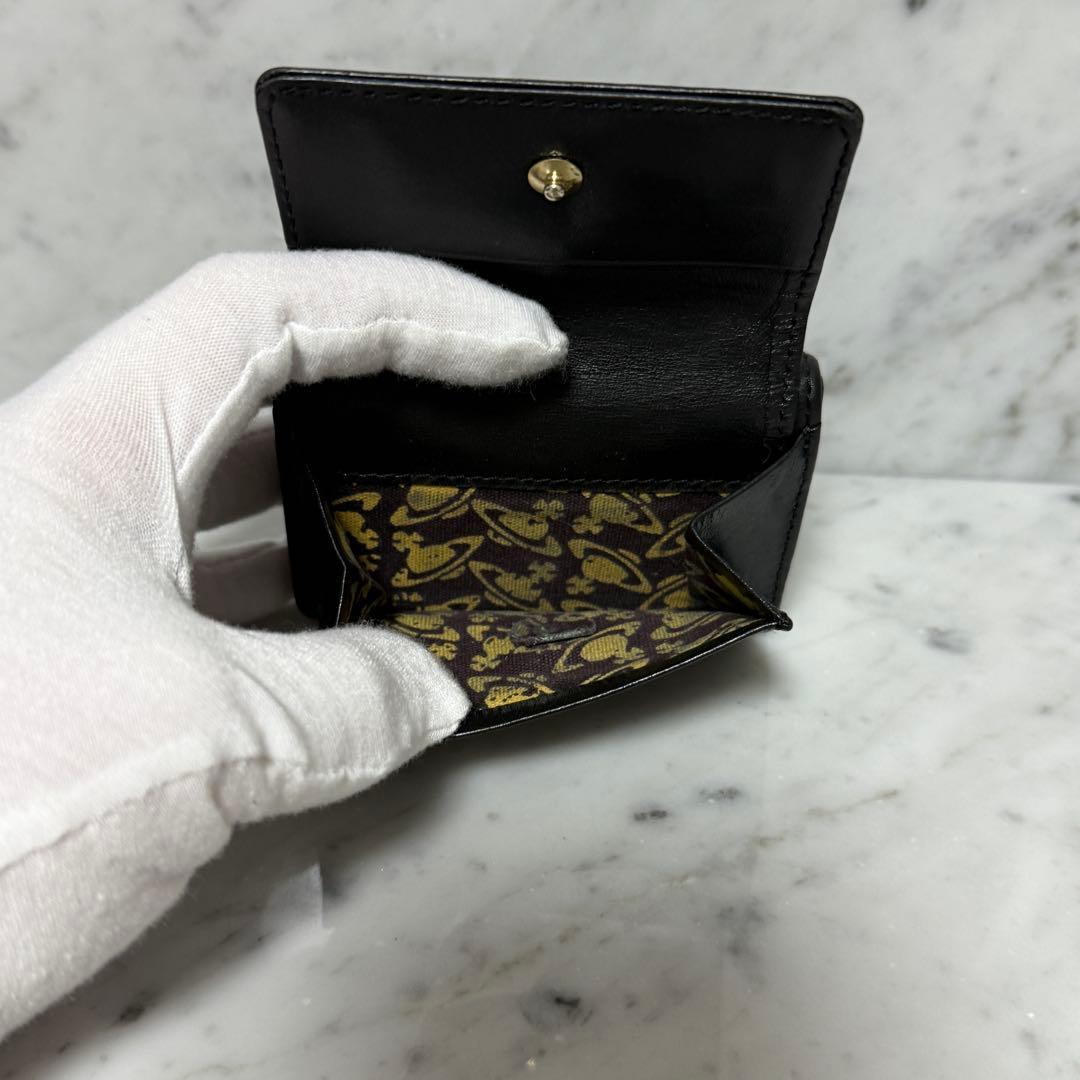 Vivienne Westwood ヴィヴィアンウエストウッド 三つ折り財布 黒