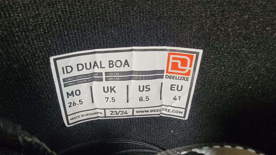 DEELUXE ID DUAL BOA 26.5cmスノーボードブーツ