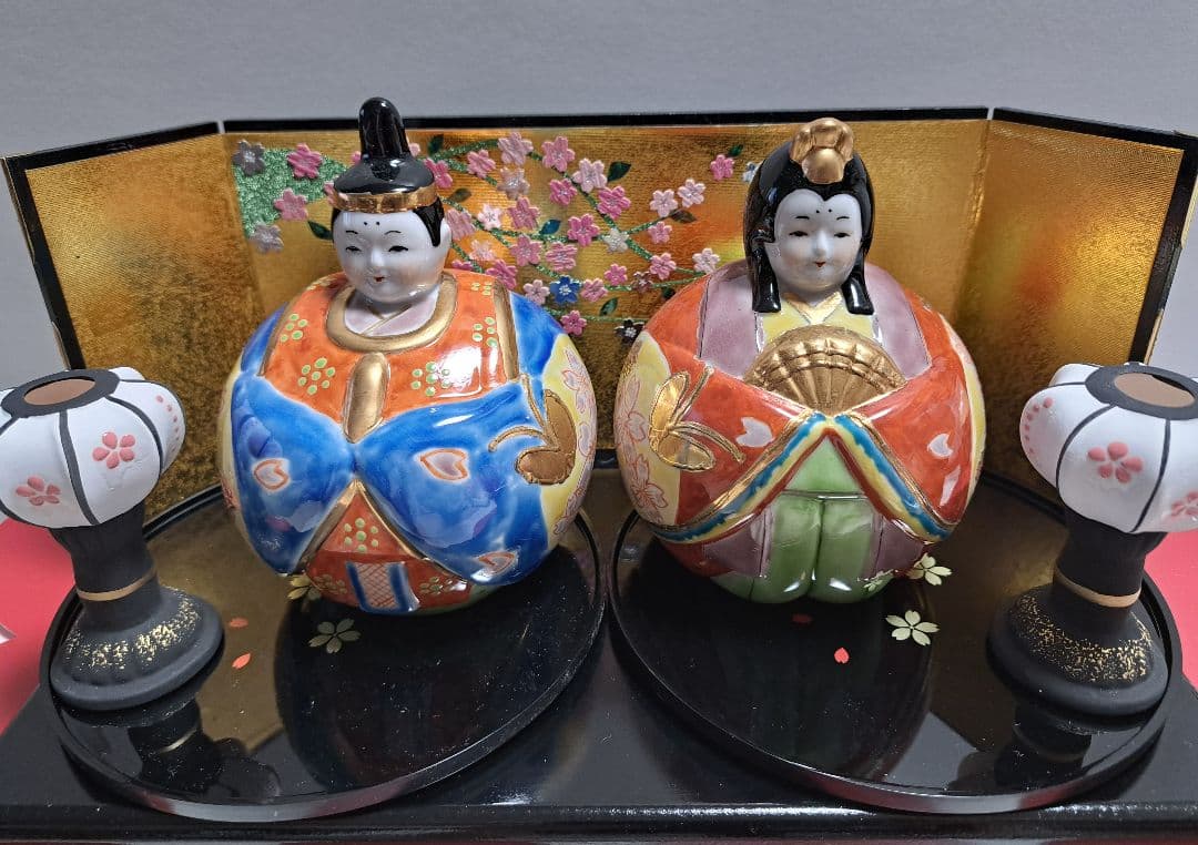 k-⑨九谷焼 ひな人形 玉雛