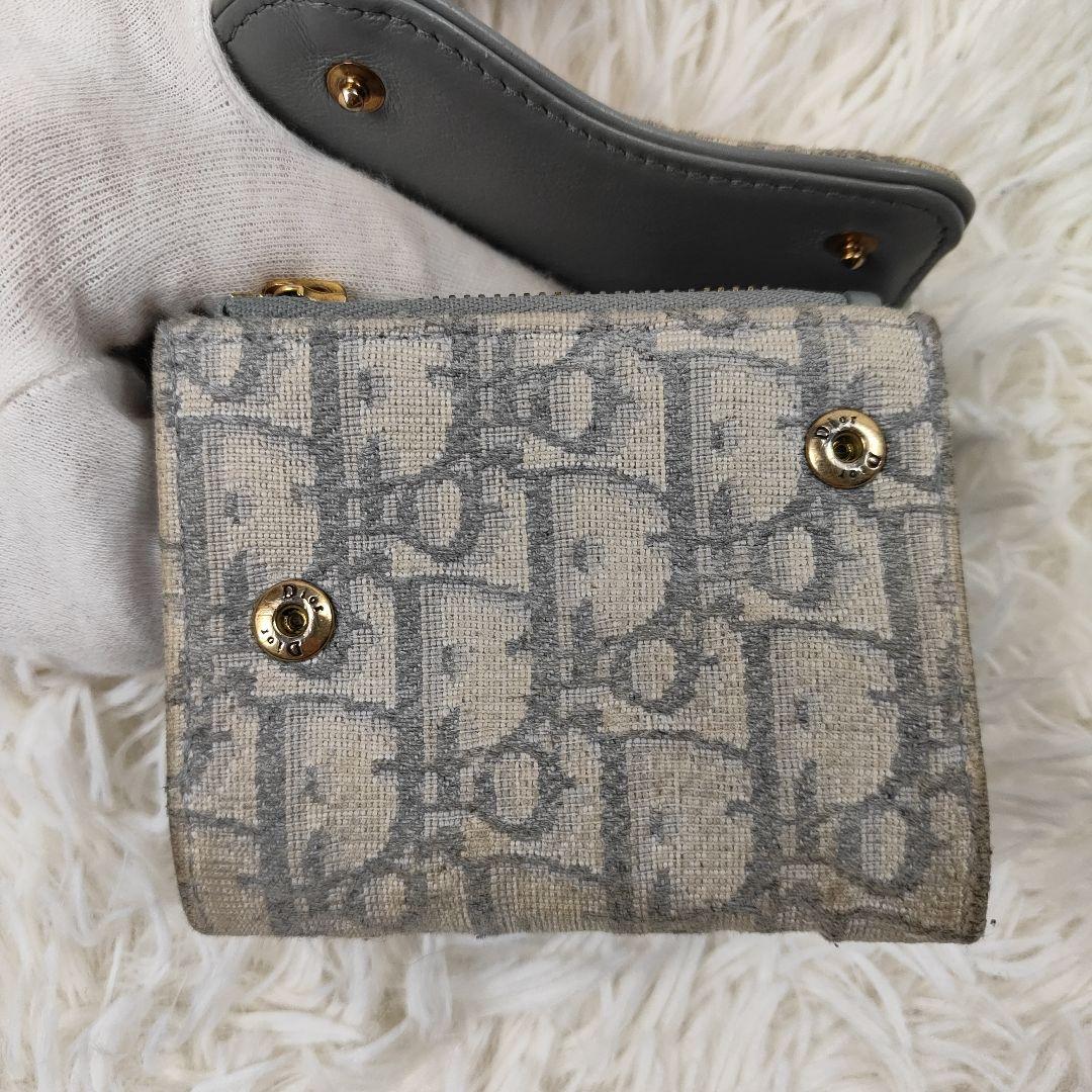 本日限定価格　DIOR 三つ折り 財布　サドル　オブリーク　トロッター柄