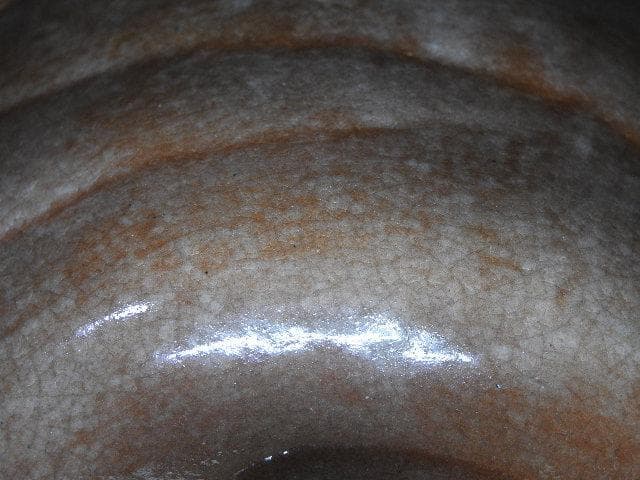 小川長楽　赤茶碗　共箱　MA１５４