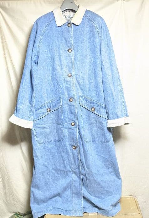 90'sUSA製L.L.Beanデニムロングコート