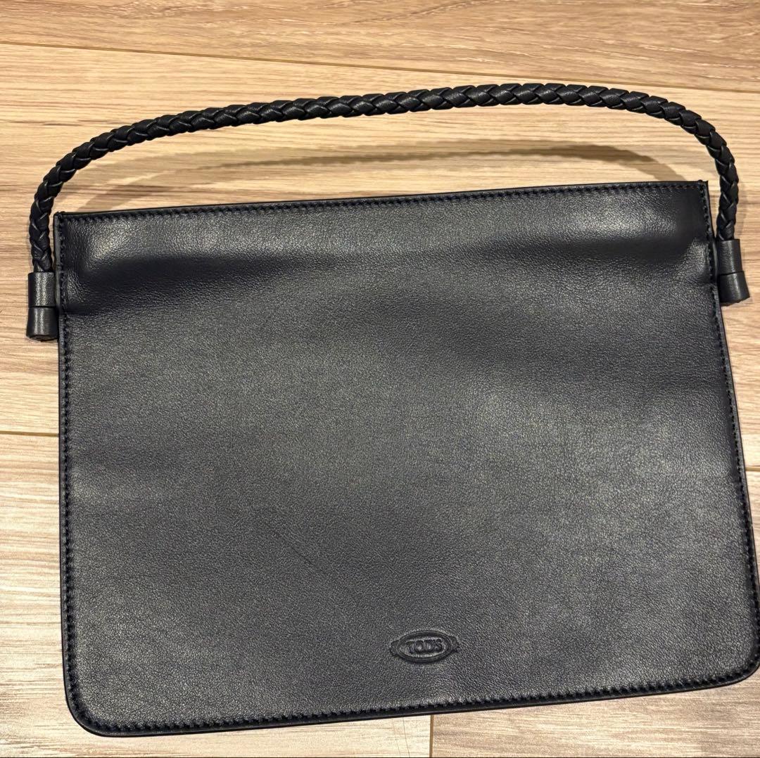 TOD’S × Mame Kurogouchi コラボ ボストンバッグ ネイビー